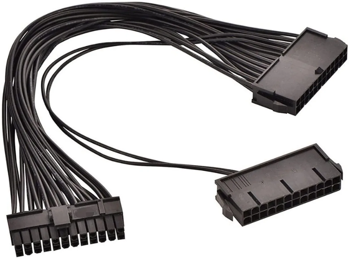 myVolts myVolts 6× ATX 30 cm 24-pin dual PSU extension cable — product photo