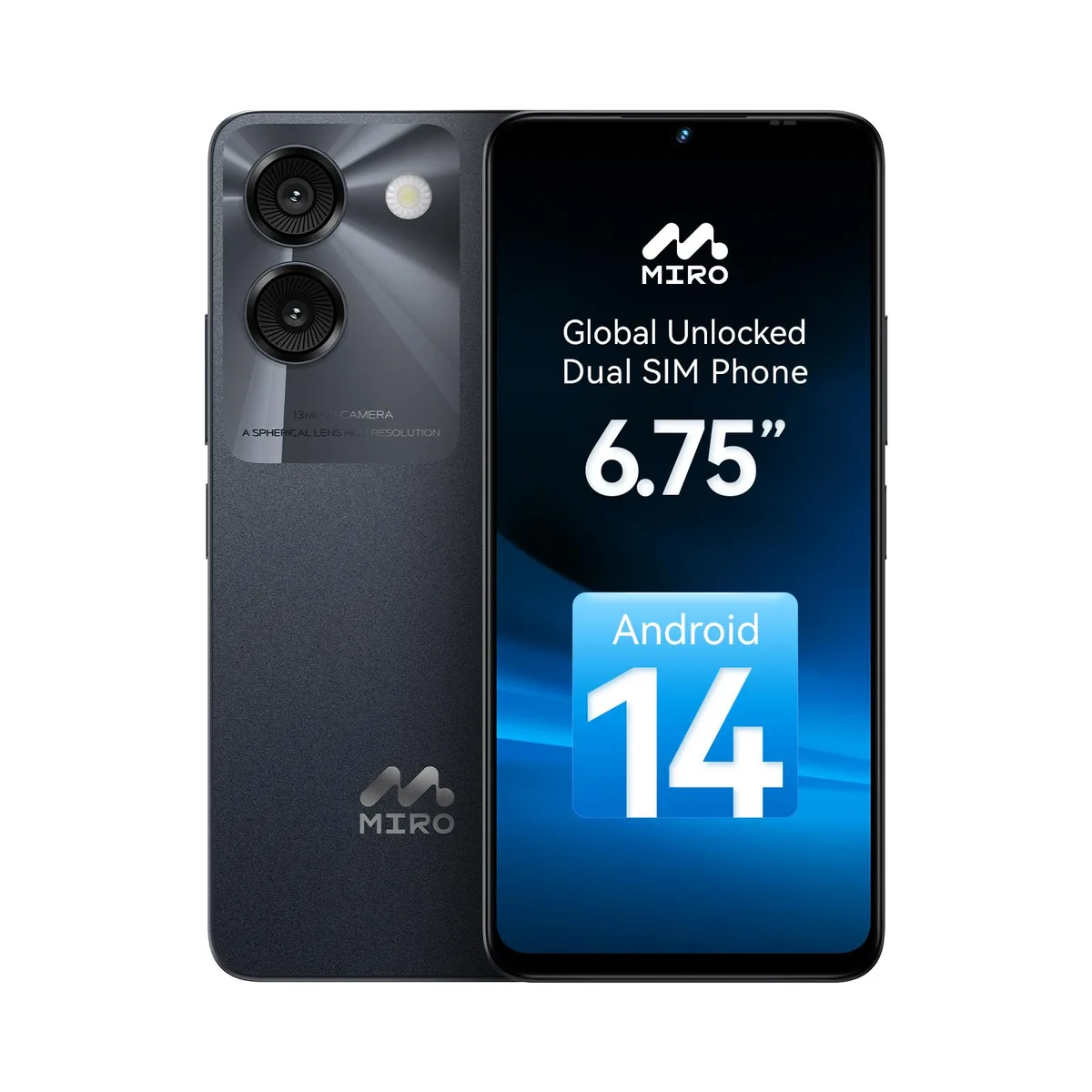 MIRO MIRO C67 Black 6.75" 90Hz 4GB 64GB cell phones - unlocked — product photo