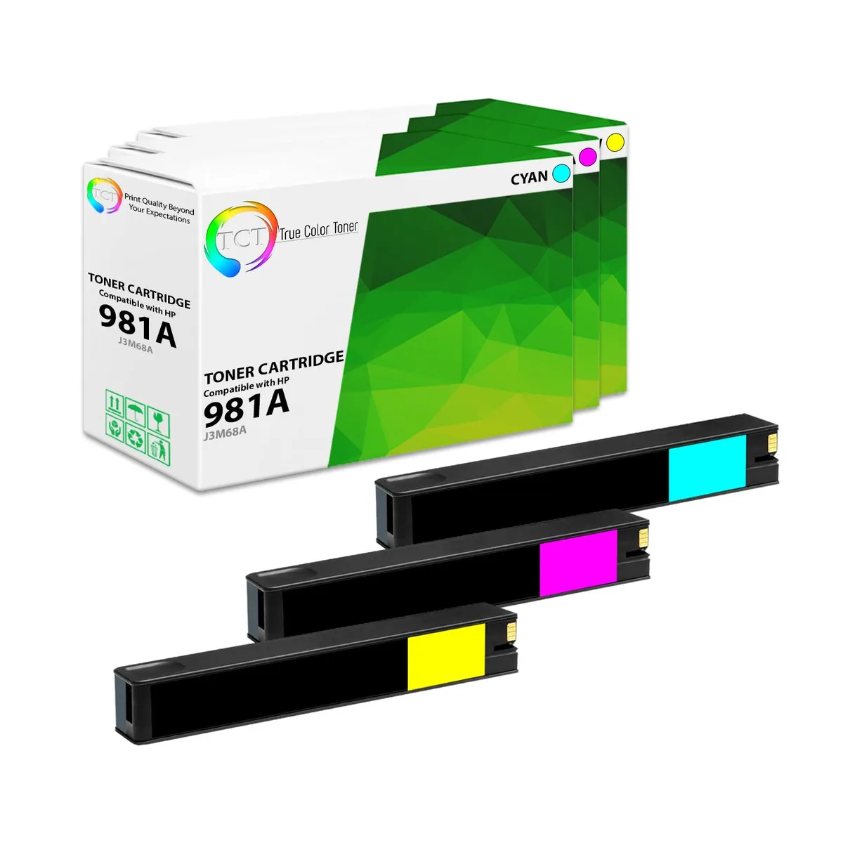 True Color Toner True Color Toner 981A 3 Pack High Yield Ink Cartridges 6000 Pages — product photo