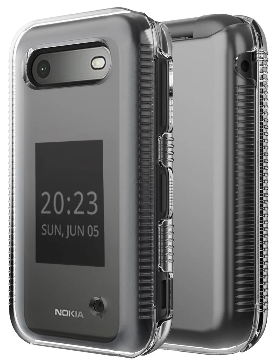 Nakedcellphone Nakedcellphone Clear Hard Shell Case for Nokia 2760 2780 Flip — product photo