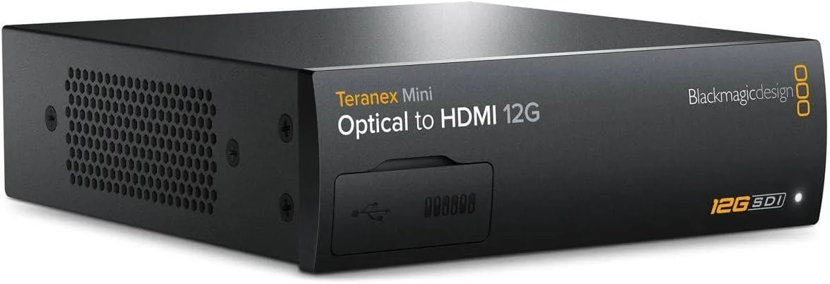 Blackmagic Design Pty. Ltd. Blackmagic Design Teranex Mini Optical to HDMI 12G Converter audio video converter — product photo
