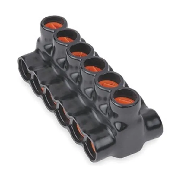 Blackburn Blackburn AMTD350106 Insulated Multitap Connector 6.63 In L 6-Holes Both Sides T 600 V 350 kcmil — product photo