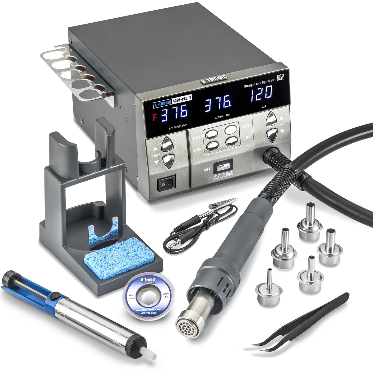 X-Tronic (X-Tronic International, Inc.) X-Tronic 4020-PRO-X Hot Air Rework Station 1000W — product photo