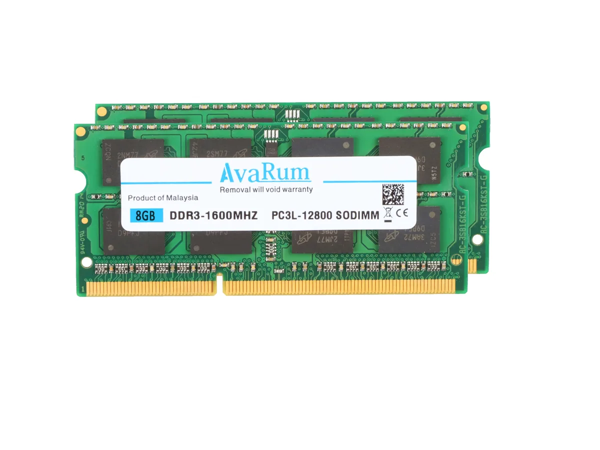 Avarum Avarum 16GB (2 x 8GB) DDR3L-1600 CL11 204-Pin SO-DIMM Laptop Memory — product photo