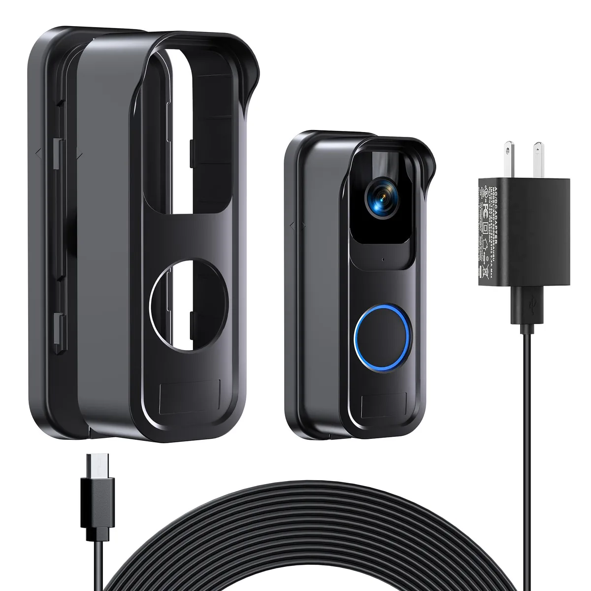 LOREX Arlo Power Adapter and Adhesive Doorbell Mount for Blink Doorbell Camera with 18ft 5.5m Cable — product photo