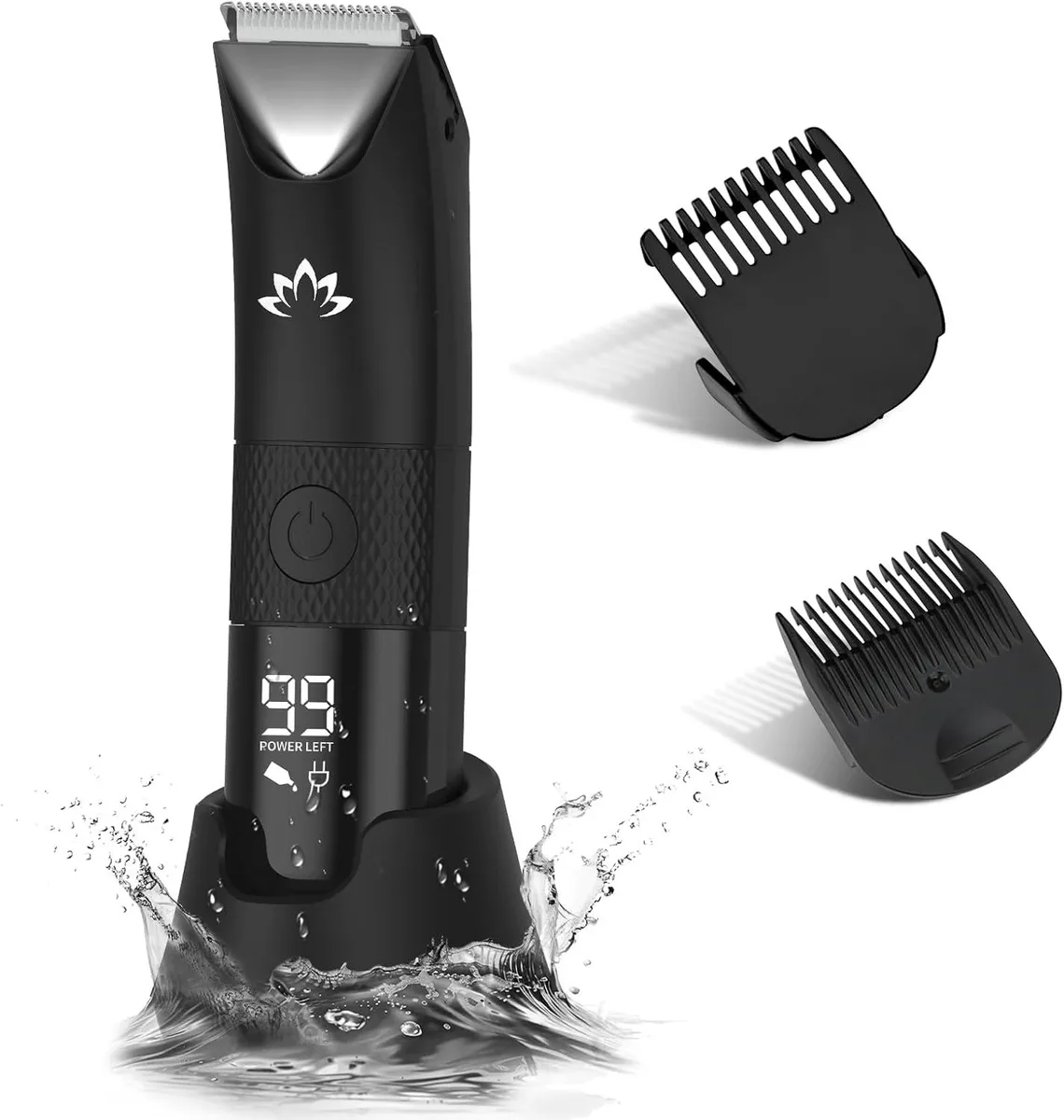 TAURKENAM body trimmer with LED display and ceramic blade