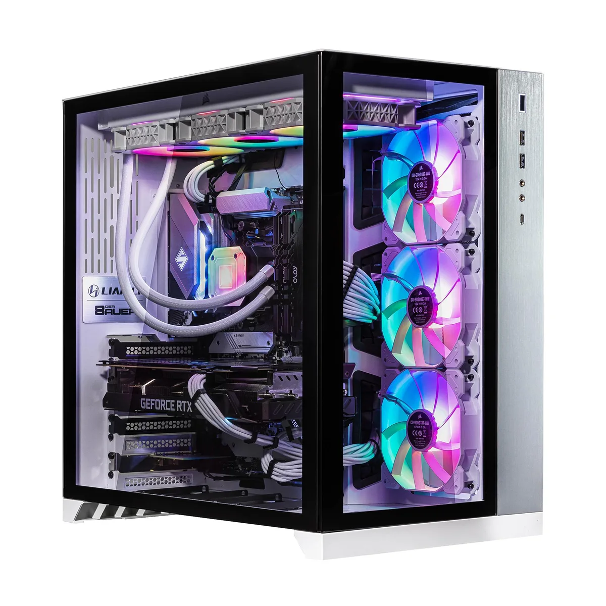 Velztorm Velztorm Lux gaming PC Ryzen 9 5950X RTX 5080 32GB DDR4 2TB SSD 360mm AIO White Win 11 Home — product photo
