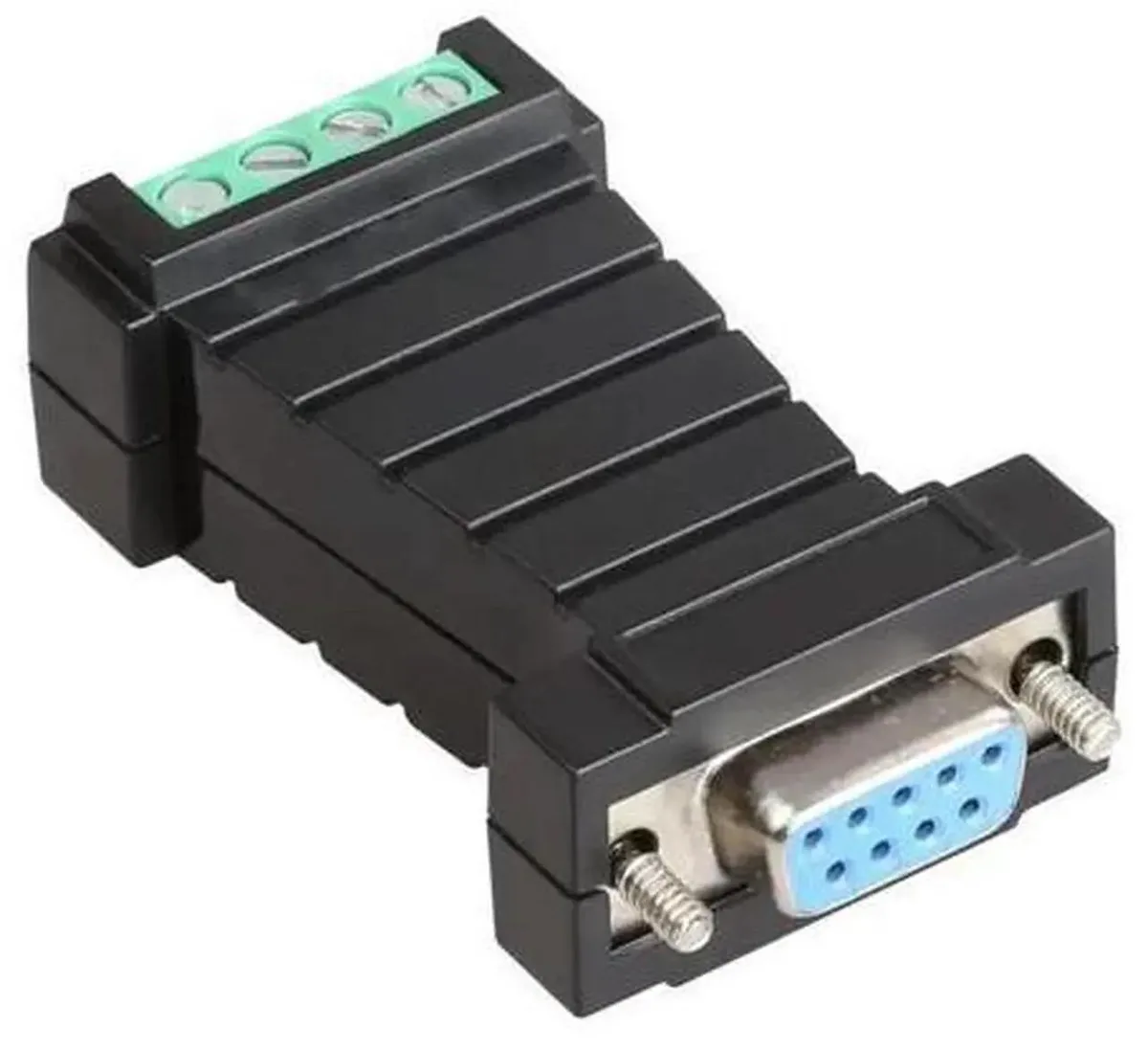 SMUGDESK SMUGDESK RS232 to RS485 Serial Adapter Converter PortPowered HalfDuplex DB9 to Terminal Block Surge Protection — product photo