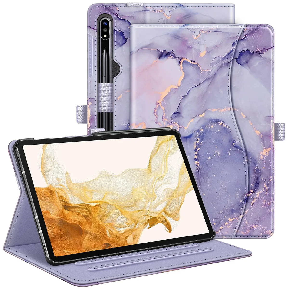  FINTIE Case for Samsung Galaxy Tab S10+ 12.4" SM-X820/SM-X826B/SM-X828 Lilac Purple — product photo