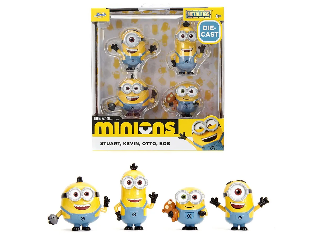 Jada Jada Minions 2015 Metalfigs 4-pack diecast hobby collectible — product photo