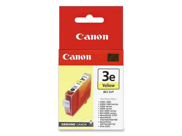 Canon Canon BCI-3E (4482A003) Yellow ink cartridges (genuine brands) — product photo