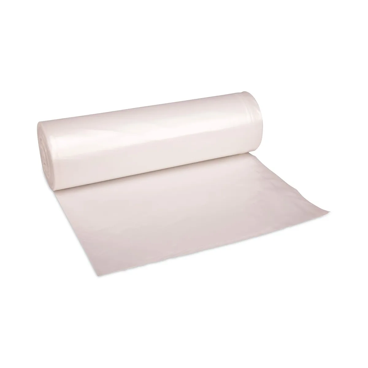 Boardwalk Boardwalk High Density Industrial Can Liners 45 gal 13 micron 40 x 48 Natural 10 Rolls of 25 Bags RH4048H — product photo