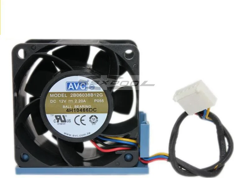 SXDOOL SXDOOL 2B06038B12G 60mm 12V 2.20A 4-wire ball bearing 14500 RPM case fan — product photo