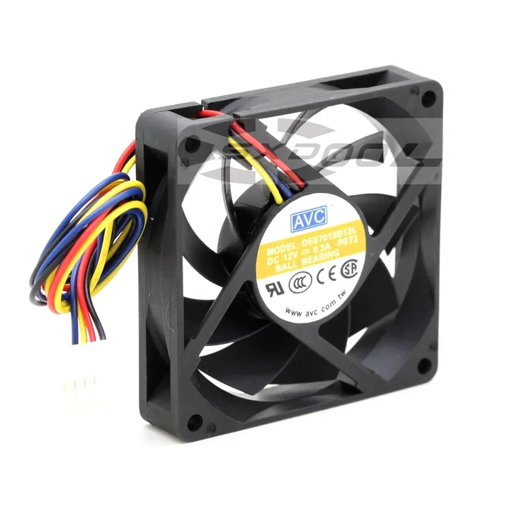 SXDOOL SXDOOL DE07015B12L 70mm 12V 0.3A ball case fan — product photo