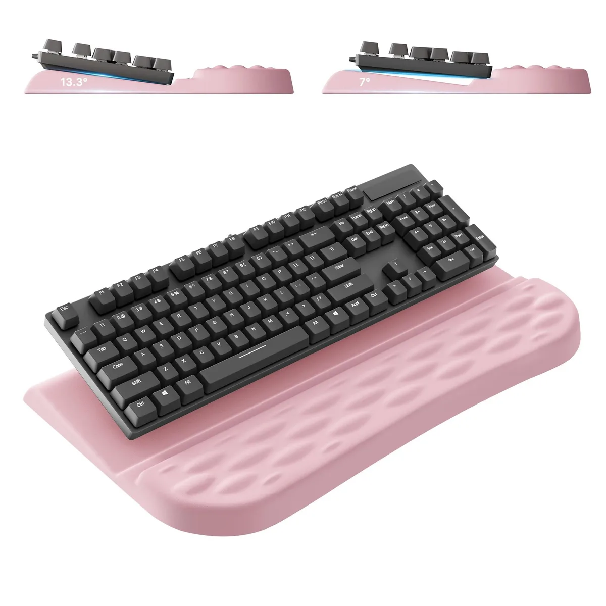  Laborio Keyboard Wrist Rest Stand 16.88x9.7 in Pink — product photo