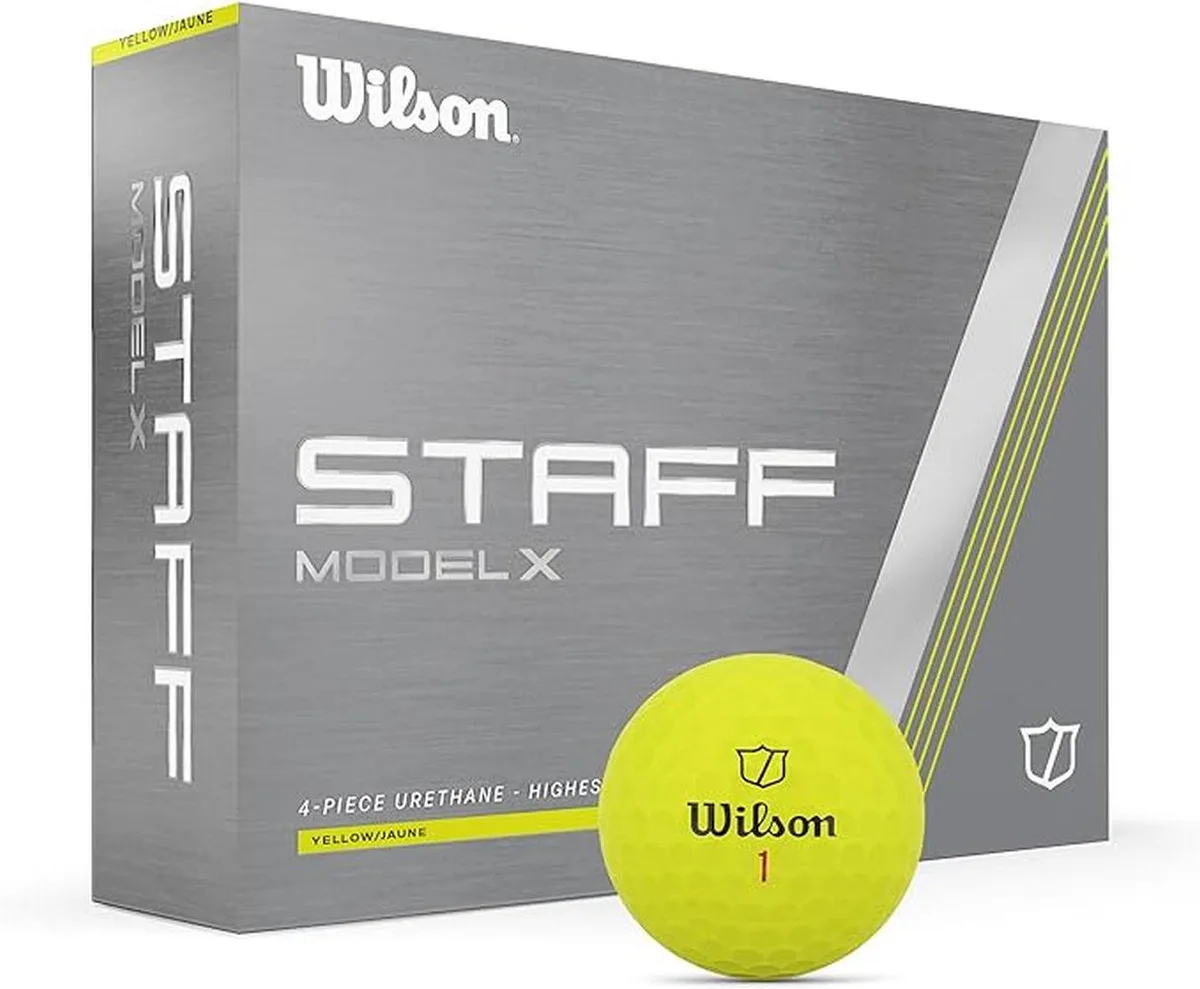Wilson Sporting Goods Co. Wilson Staff Staff Model X Golf Balls Yellow — product photo