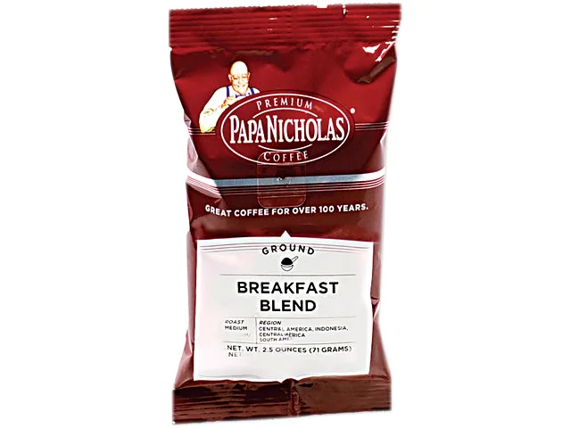 PapaNicholas Coffee PapaNicholas Coffee 25184 Breakfast Blend Coffee 18 Carton — product photo