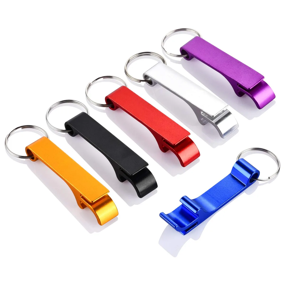  6PCS Colorful Key Chain Beer Bottle Openers Bar Home — product photo