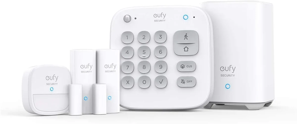 eufy eufy T8990121 5-piece alarm kit with keypad, motion sensor, 2 entry sensors — product photo