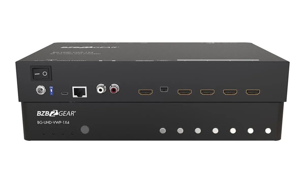 BZBGEAR BZBGEAR BG-UHD-VWP-1X4 4K 60Hz Video Wall Processor with Scaler/Audio — product photo