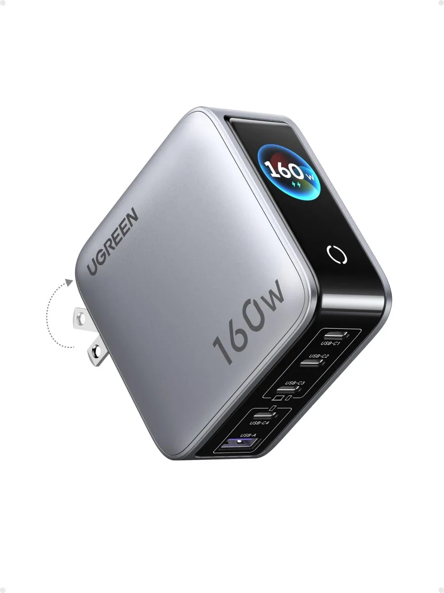  Ugreen X774 160W GaN 5-Port USB-C Charger Starlight Grey — product photo