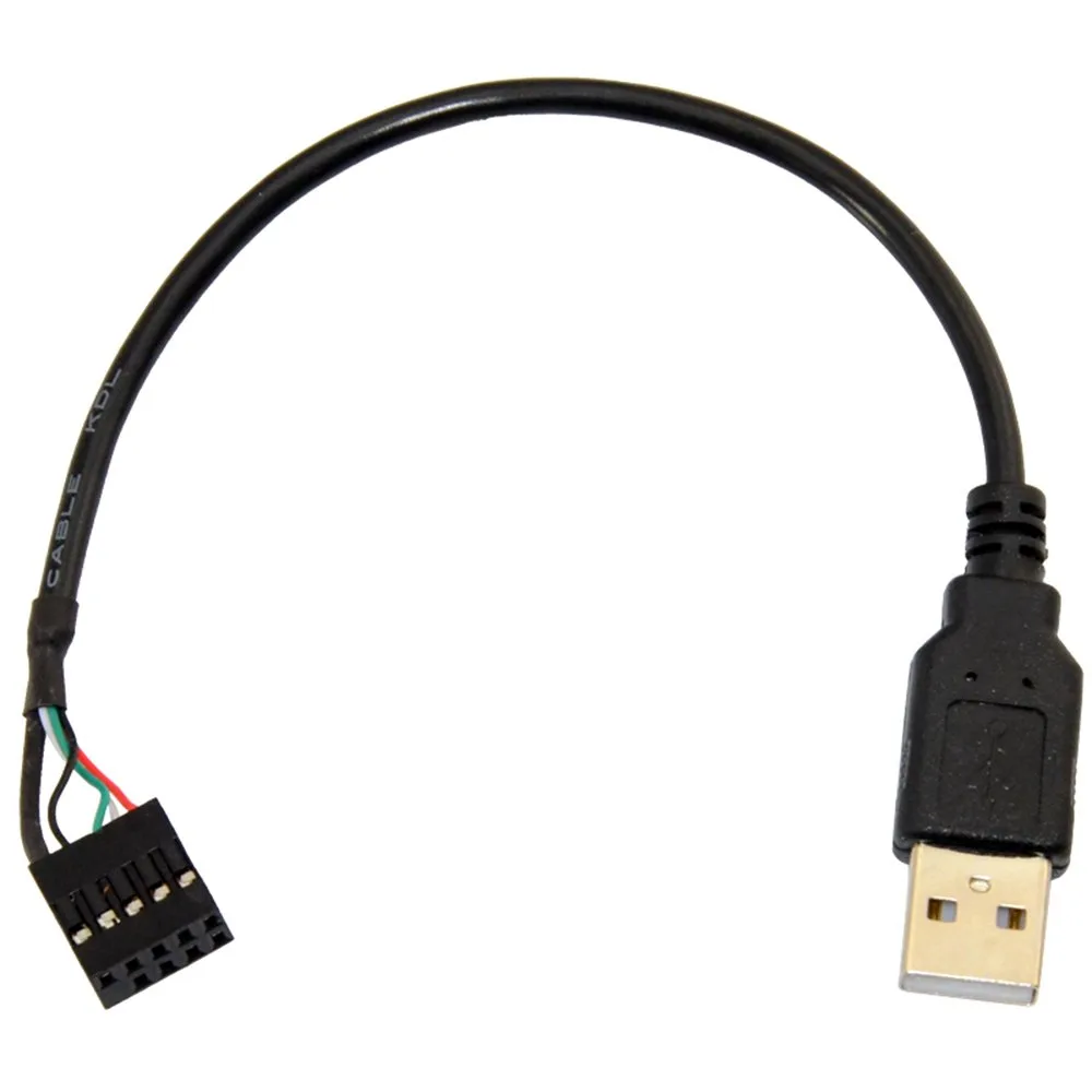 TeKit TeKit USB 2.0 Type A Male to Dupont 9 Pin Female Header Cable 20cm — product photo