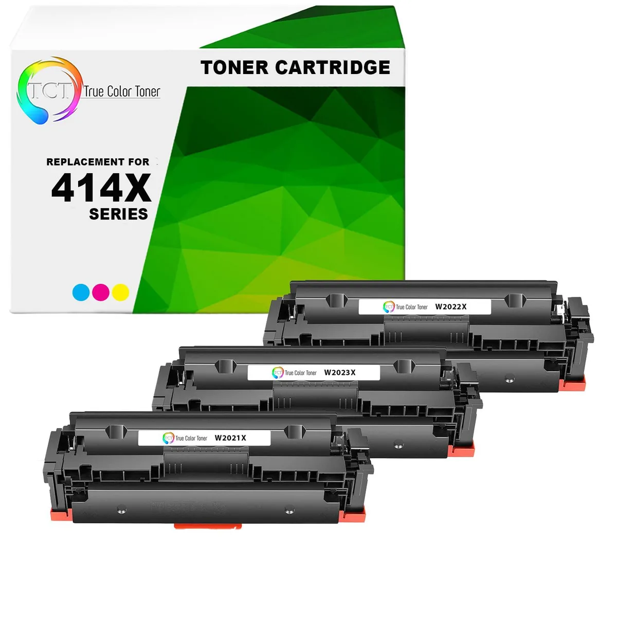 True Color Toner True Color Toner 414X Color Toner Cartridge 3 Pack — product photo