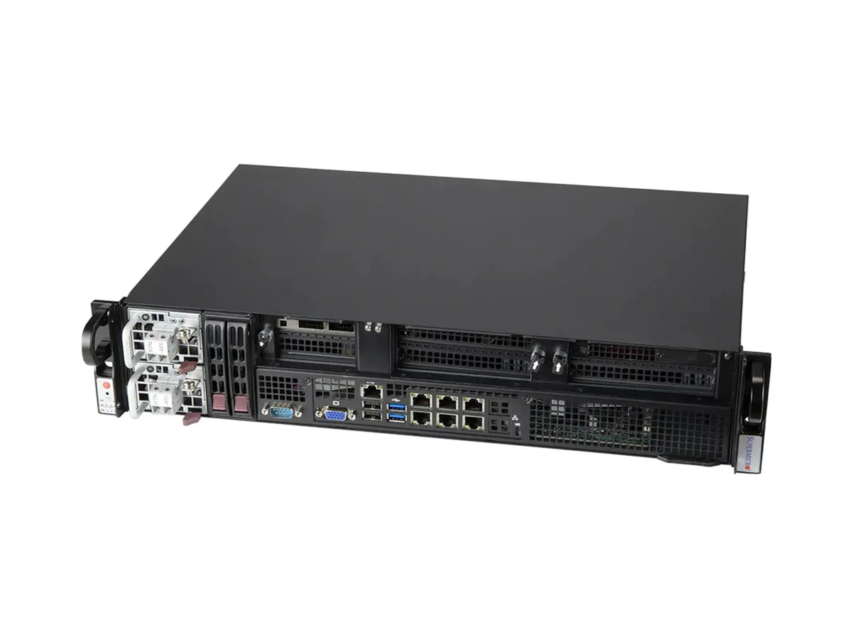 Supermicro Supermicro SYS-210P-FRDN6T 2U barebone server, 8×2.5″ NVMe/SATA/SAS bays — product photo