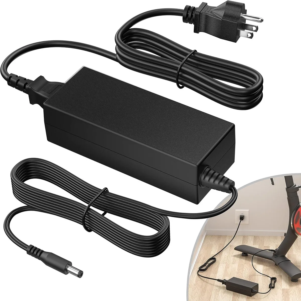 BASEUS BASEUS Power Cord Replacement for Peloton Bike PL-01 12V 4.17A 8.7 FT — product photo