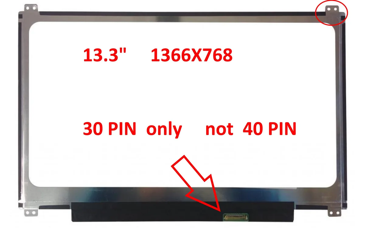Fullcom Tech Fullcom Tech Toshiba Chromebook Cb35-b3330 13.3" WXGA HD LED laptop screen — product photo