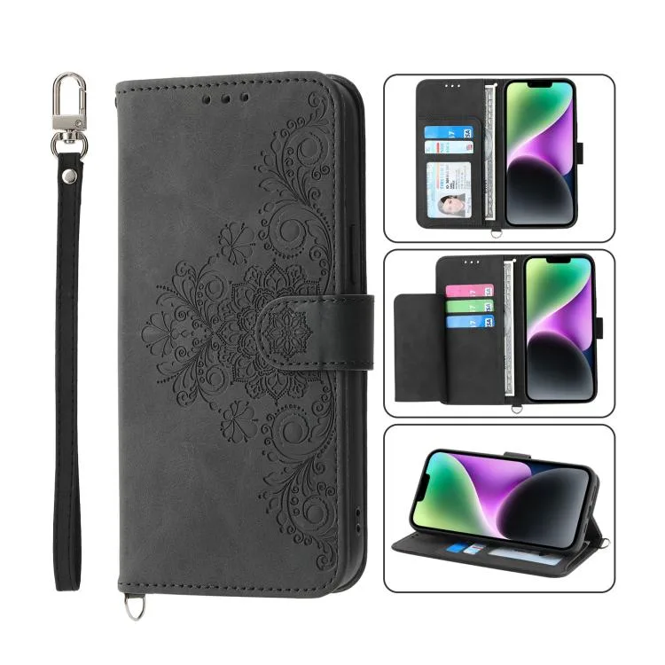 allentian allentian iPhone 14 Wallet Leather Case Black — product photo