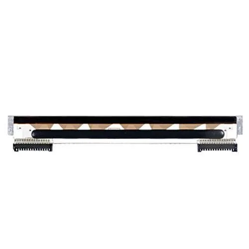Rectangular printhead module with exposed heating elements and connector pins
