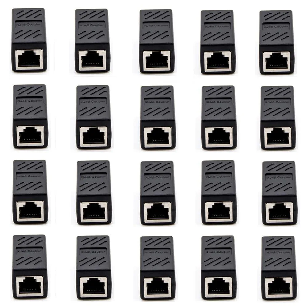  Zebra RJ45 Cat5 Couplers 20 Pack Black 4328280100 — product photo