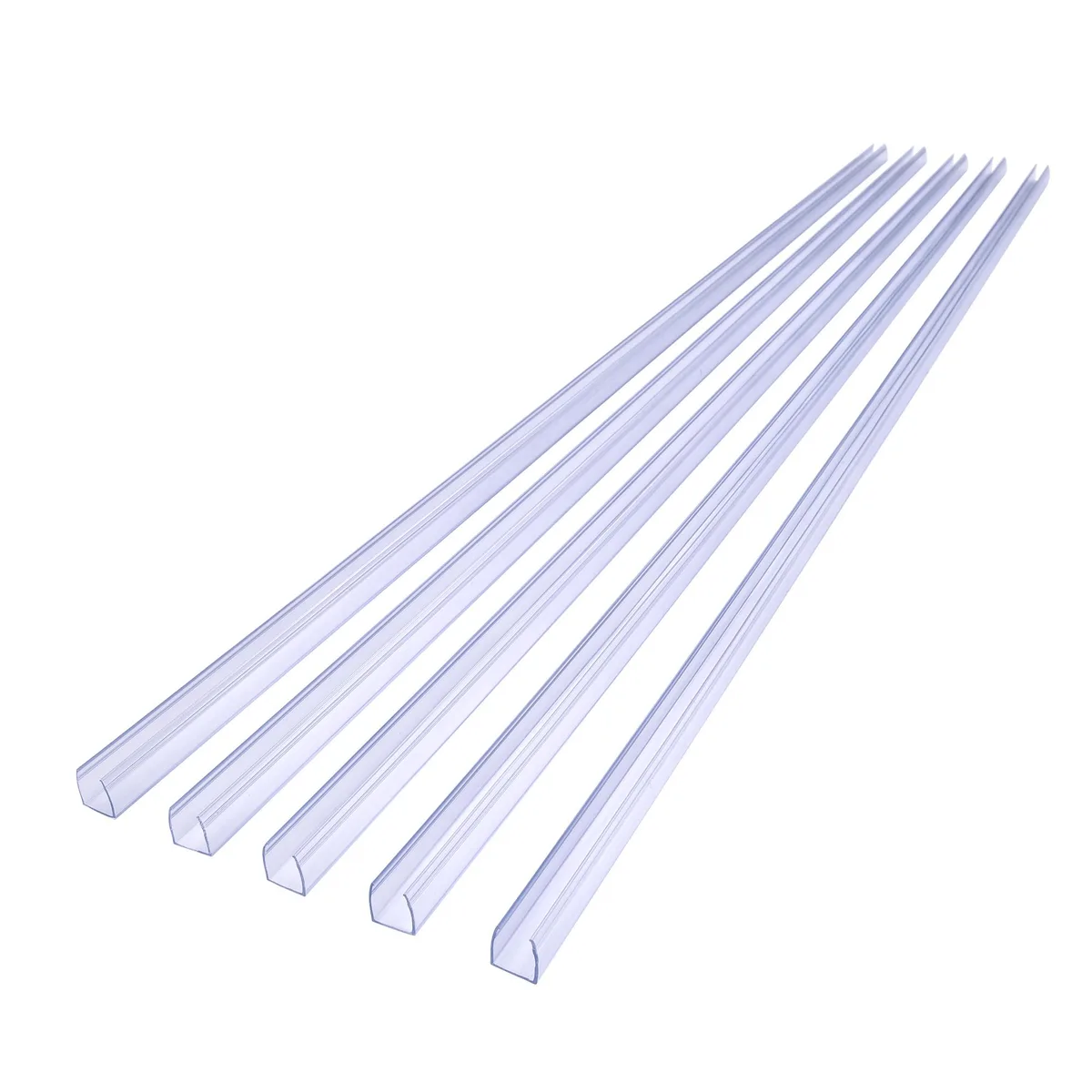 Yescom USA, Inc. Yescom USA, Inc. 39" Clear PVC U-Channel 5-Pack Flush Mount — product photo