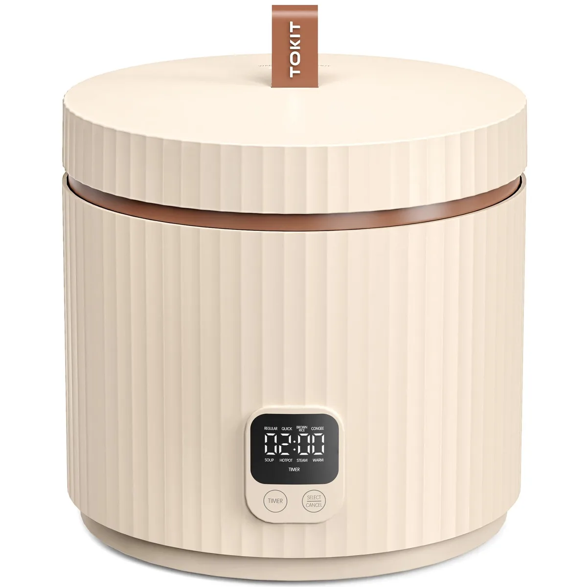 TOKIT 1.5 L Rice Cooker TK-US-RC-PPB Cream Coffee White — product photo