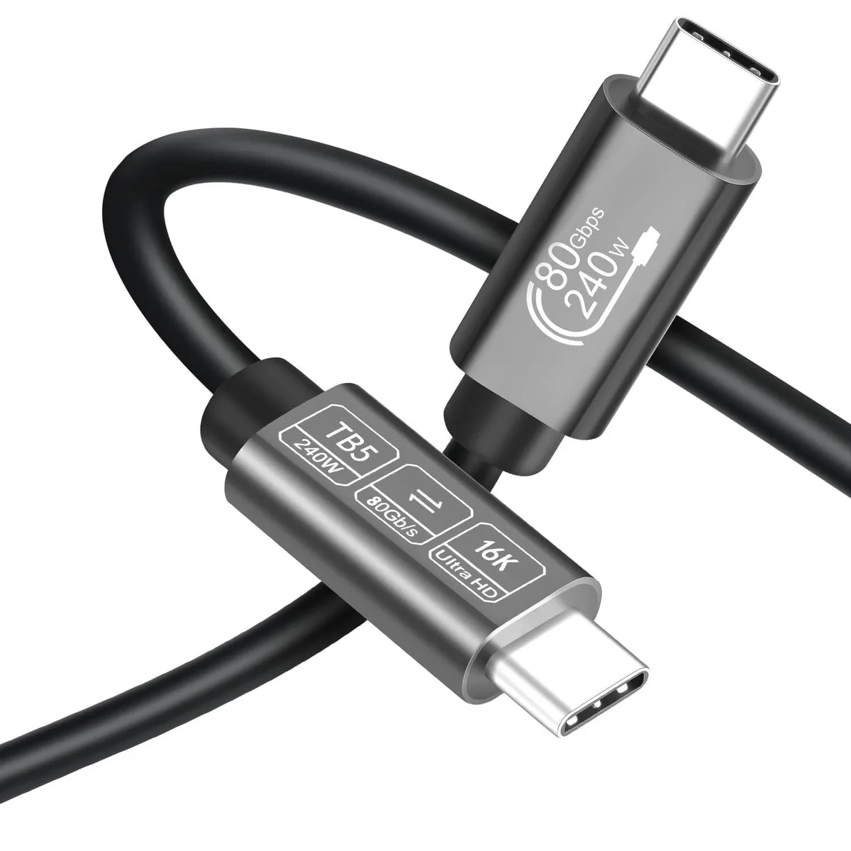 ARCTIC ARCTIC USB-C Cable 80Gbps Thunderbolt 240W 16K 2 in 1 accessory — product photo