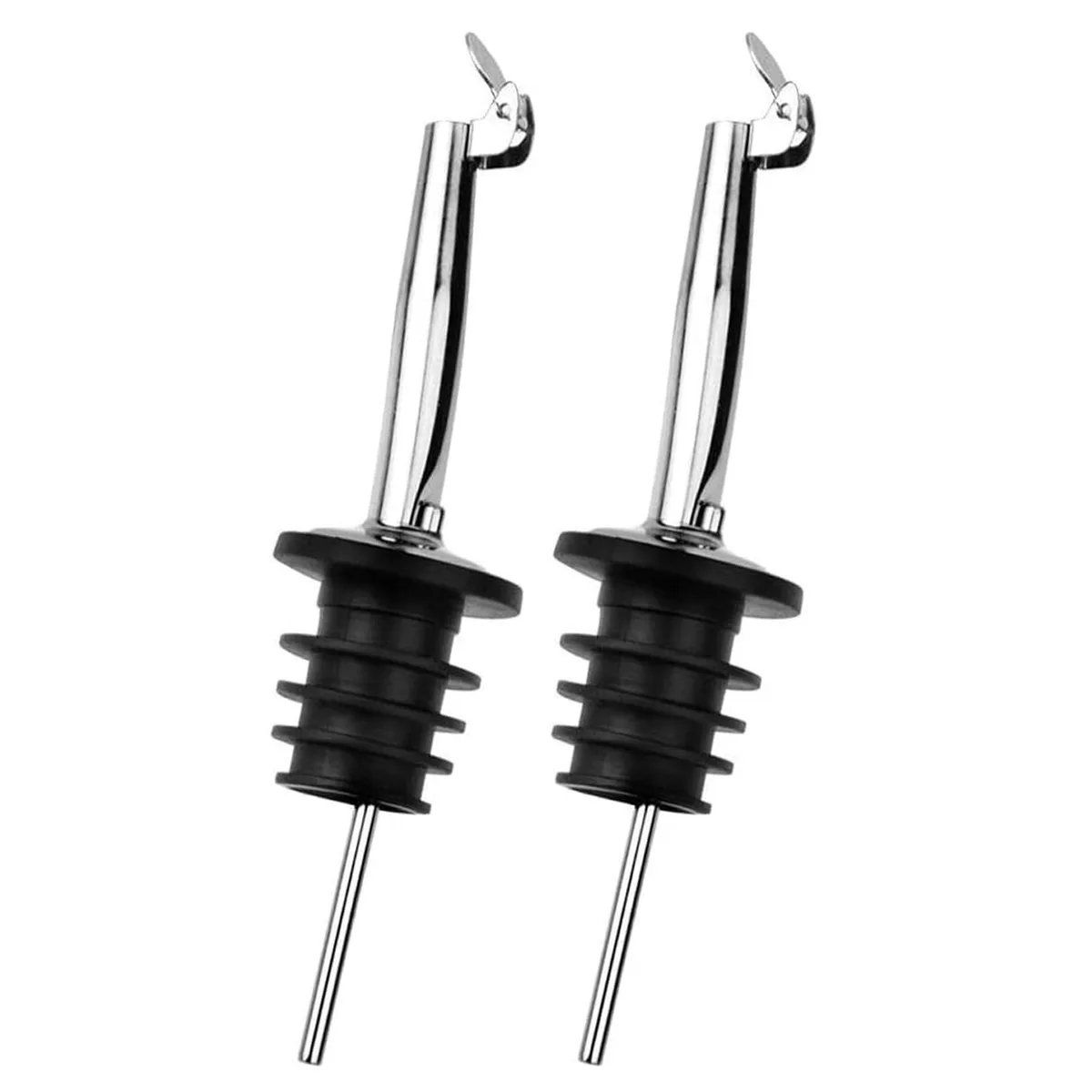 2 Pack Oil Pourers with Flip Top, Fits 3/4" Bottle Mouth — product photo
