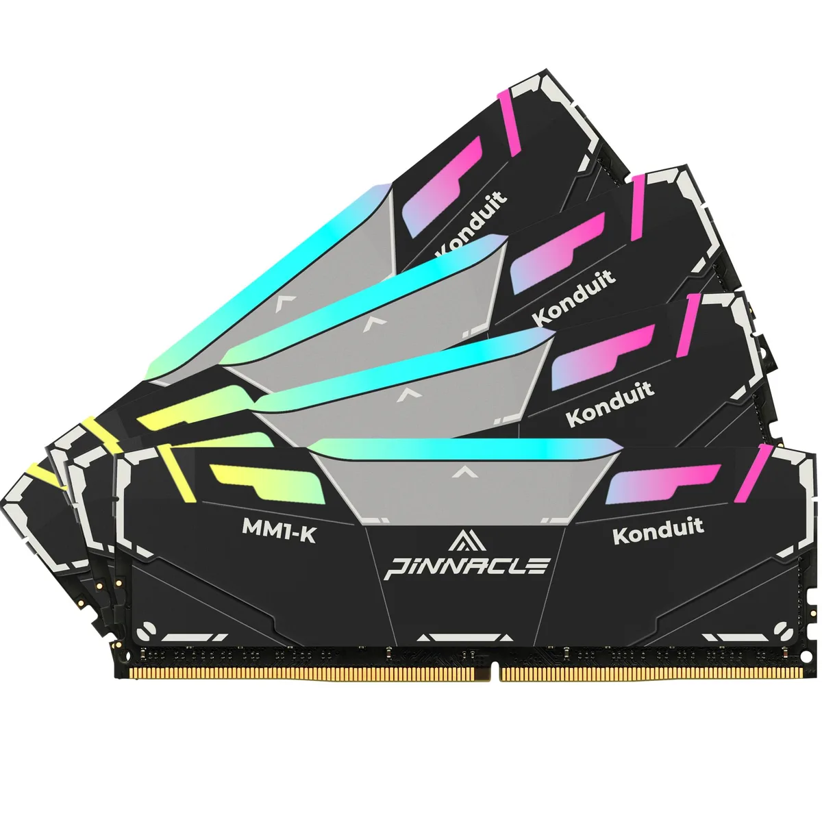 Timetec Timetec Pinnacle Konduit RGB 64GB (4x16GB) DDR4 3200MHz CL16-20-20-40 1.35V Black Desktop RAM — product photo