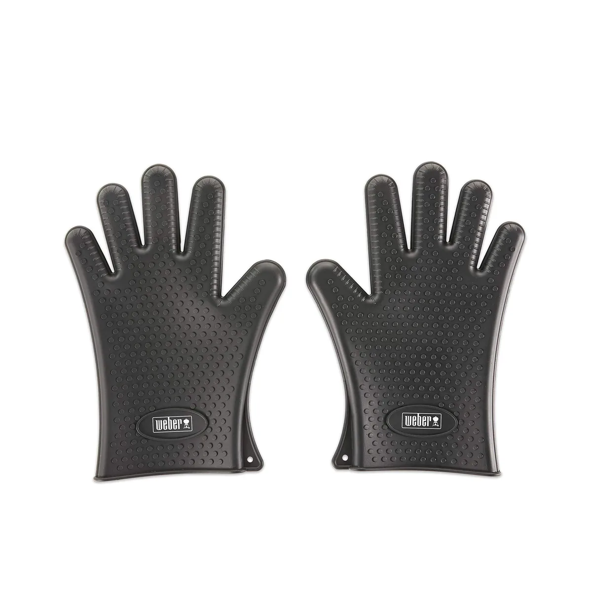  Weber 7017 Silicone Grilling Gloves Black Heat Resistant 400°F 204°C — product photo