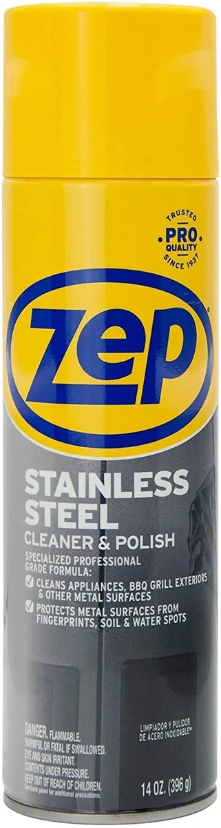 Zep Zep ZUSSTL14 Stainless Steel Polish 14 oz Aerosol Spray — product photo