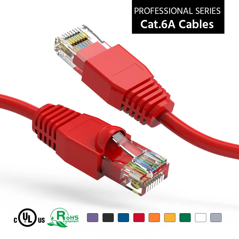 Nippon Labs Nippon Labs 60CAT6A-50RD 50 ft Cat6A network ethernet cable — product photo