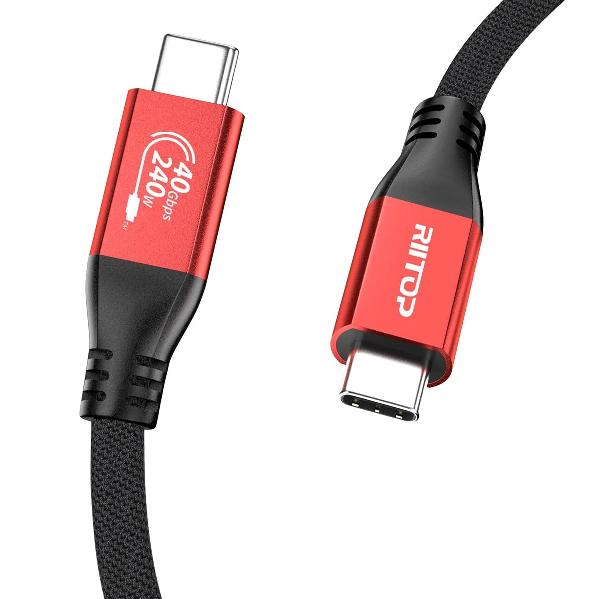 RIITOP RIITOP USB4 cable 3.3 ft 240W 40Gbps 8K 60Hz — product photo