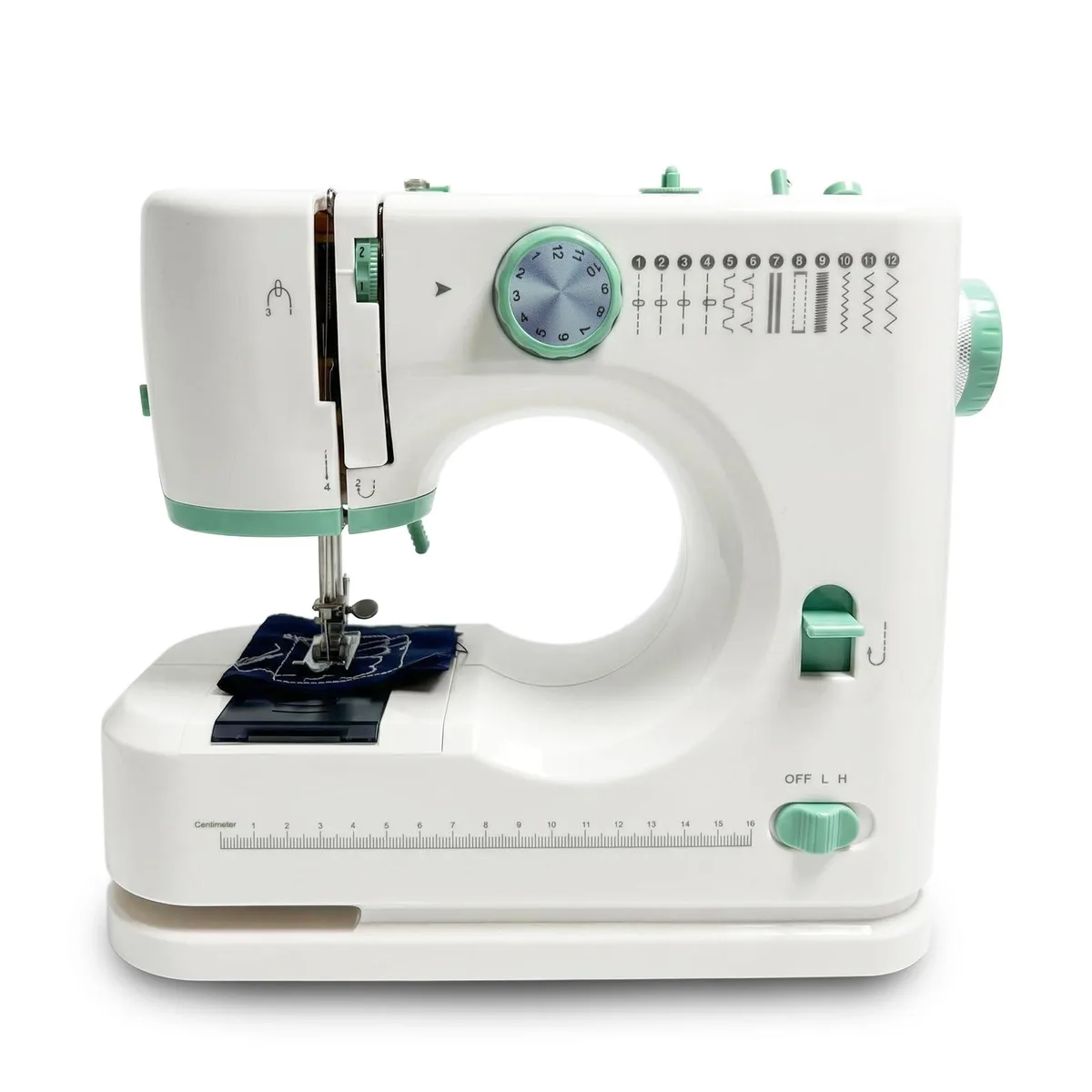 DNBeffulgent DNBeffulgent SM-520 Sewing Machine 12 Stitches Green 48Pcs Kit — product photo