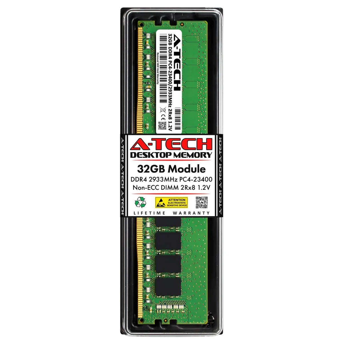 A-Tech A-Tech 32GB DDR4 2933 DIMM 2Rx8 Desktop RAM — product photo