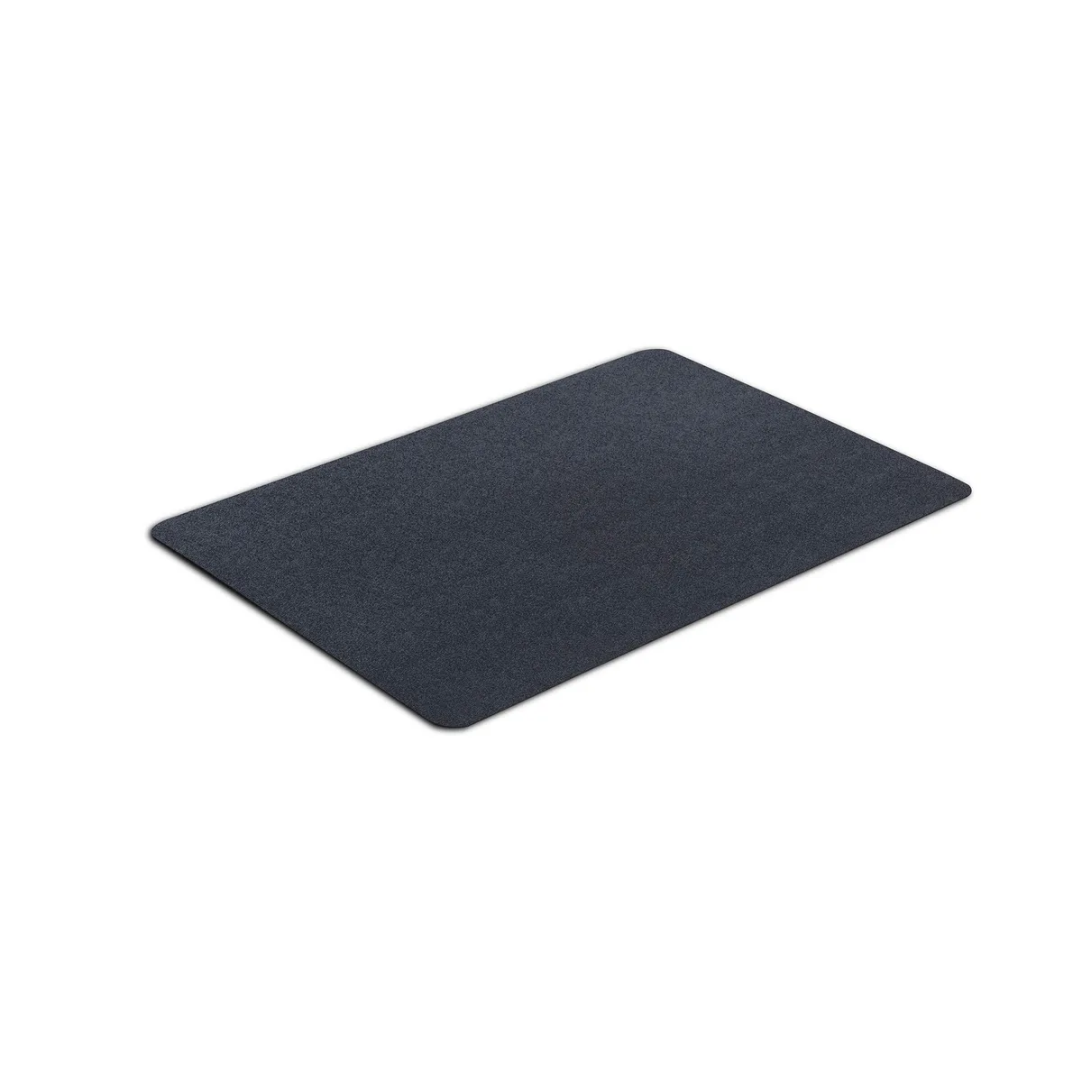 Rectangular clear bamboo door mat with striped pattern, 24 by 36 inches