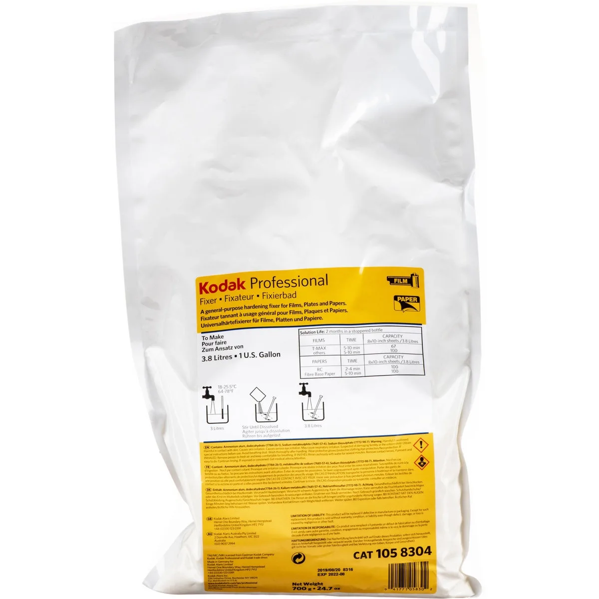 Kodak Kodak Professional Fixer 1058304 powder 700 g — product photo