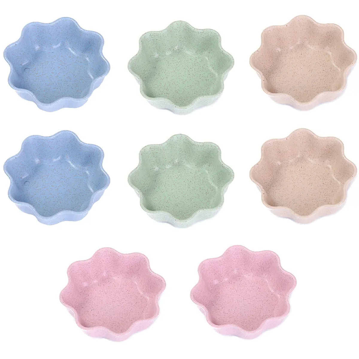  sauce-dish-mix8pcs-flower Dining Bowls 8pcs 7.2x7.6cm 18oz — product photo