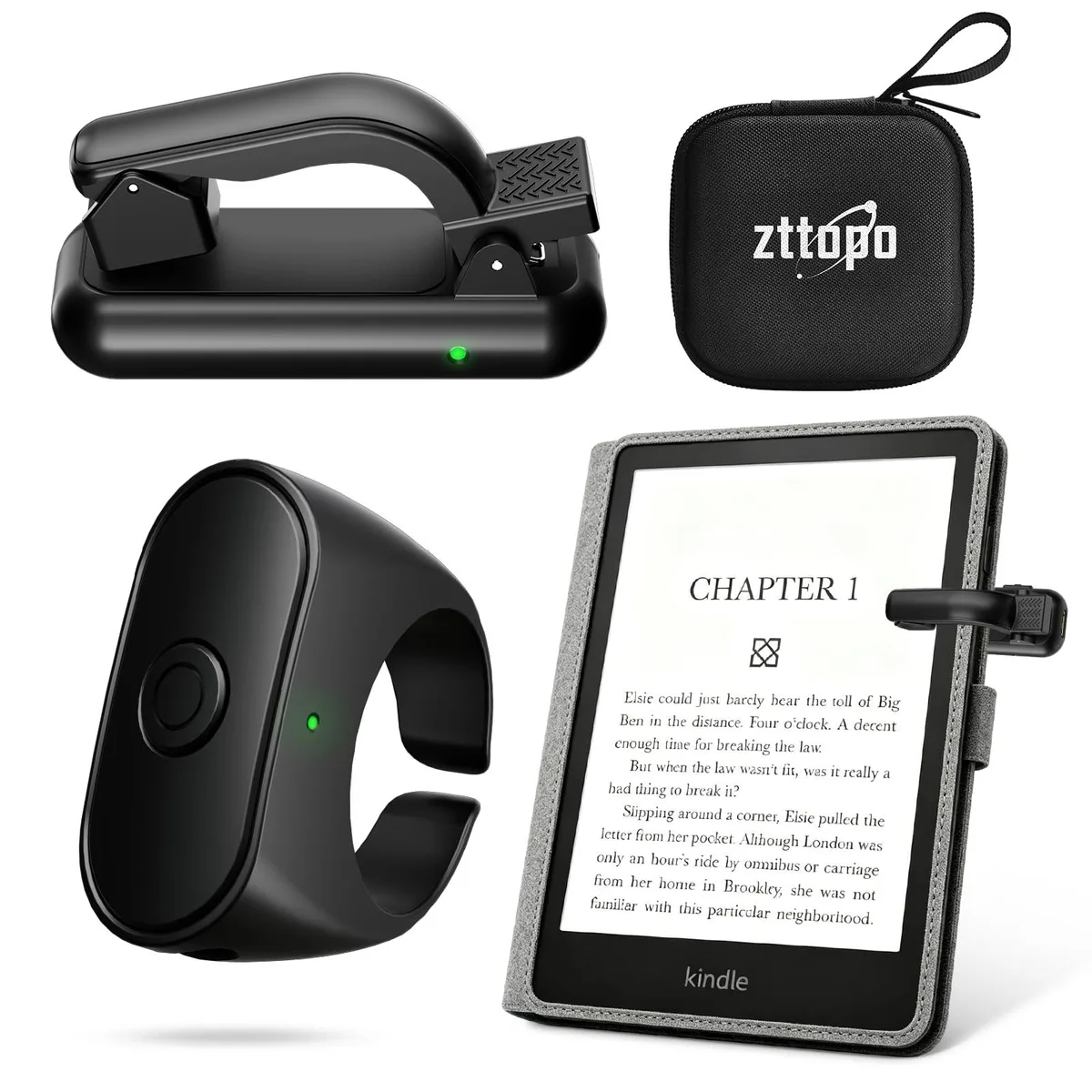  Zttopo ZTT-KPT Page Turner Ring 2.9" Black 10m — product photo