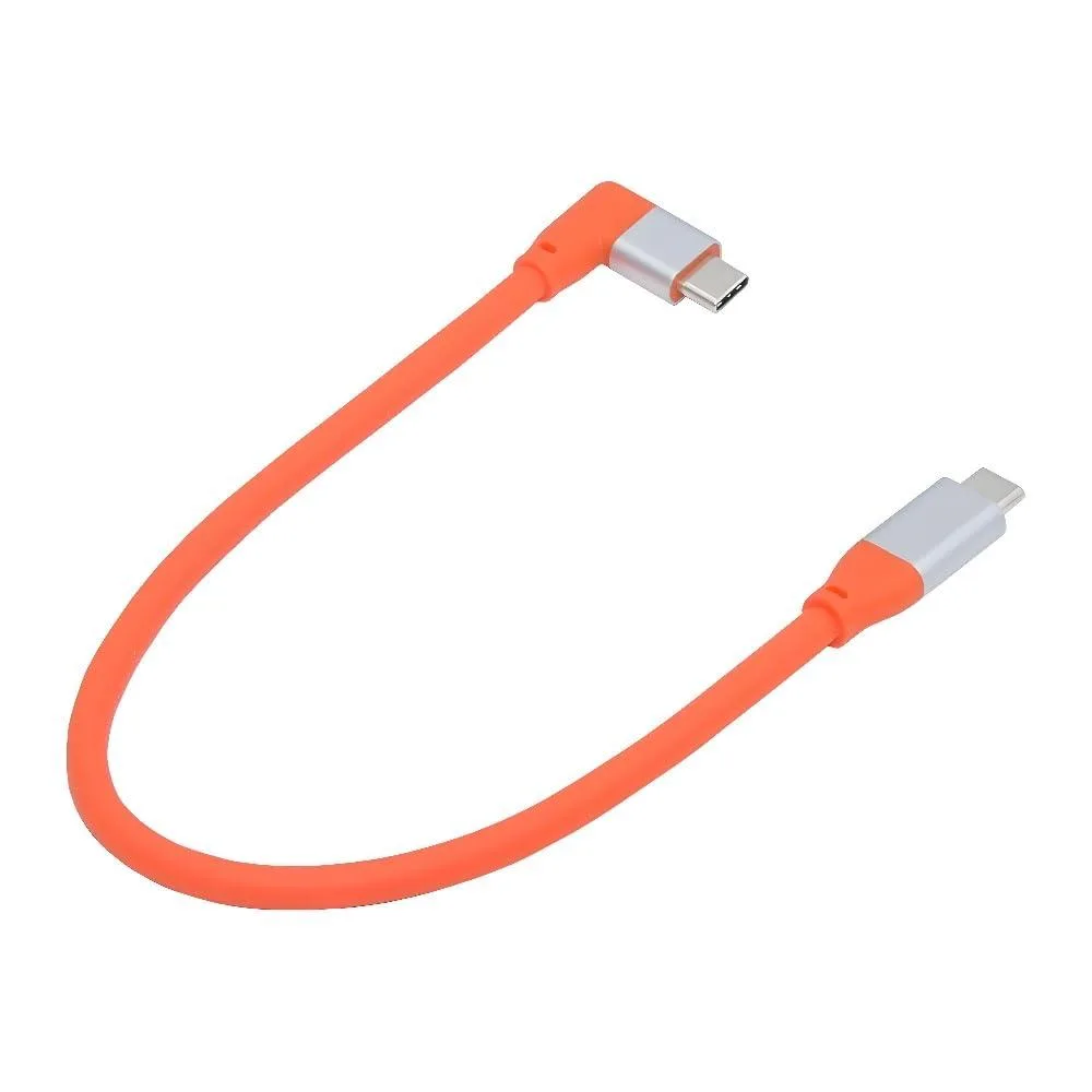 Fervit Fervit USB 3.2 20Gbps Male to Male Cable 90 Degree Angled 100W 8K 30cm — product photo