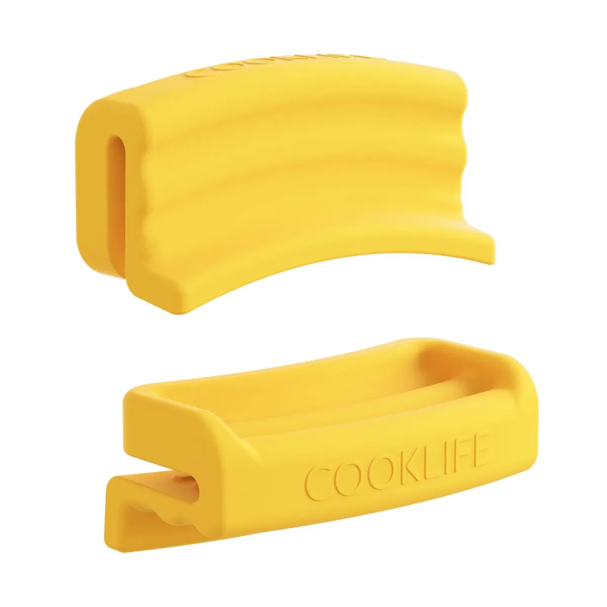 Extra thick silicone handle cover with water ripple design, 12 inch, heat resistant to 475°F